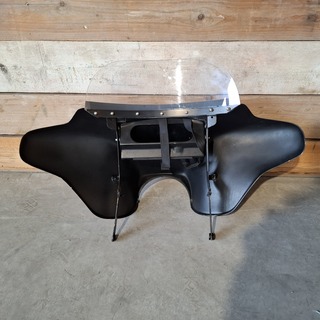 Windscherm Harley, Batwing, Zwart