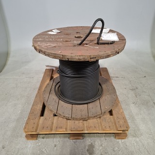 Voedingskabel op houten haspel, Draka, XXM-C 0./1 KV