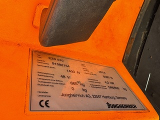 Elektro trekker, Jungheinrich, ESZ-570, geel, 2017