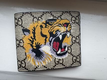 Wallet, Gucci, GG Supreme Tiger