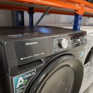 Was/droog combinatie  9.0 KG / 6.0 KG, Hisense A+++, WD3S9043BB3, Zwar