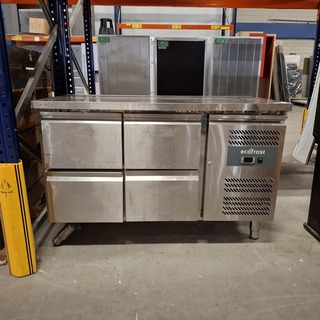 Koelwerkbank met 4 lades, Ecofrost