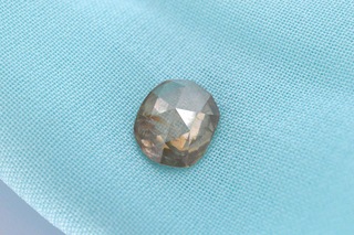 Diamant – 1.29 carat natuurlijke champagne gekleurde roos diamant (gec