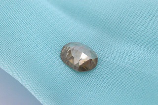Diamant – 1.29 carat natuurlijke champagne gekleurde roos diamant (gec