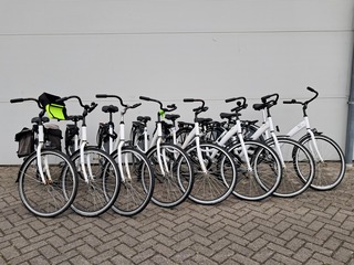 8x Damesfiets, Wit