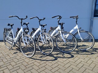 4x Damesfiets, Wit