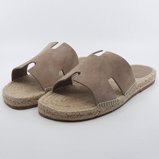 Paar slippers, maat 44, Hermès