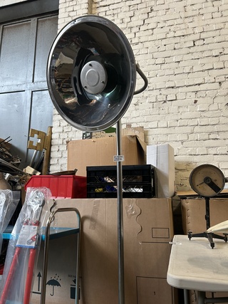 Vintage industriële staande lamp