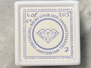 Diamant – 1.08 carat natuurlijke zwarte diamant (gecertificeerd)