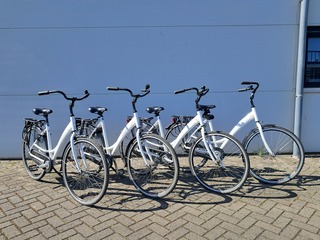 4x Damesfiets, Wit