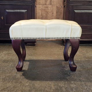 Hocker Chesterfield, King, creme