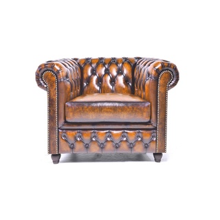 Fauteuil Chesterfield, Brighton, bruin
