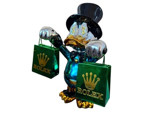 Dagobert Duck beeld Rolex, Lior24