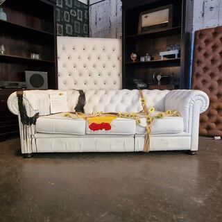 Bank Chesterfield, Chesterfield, meerkleurig