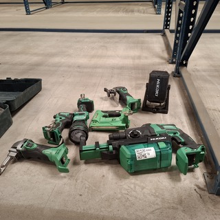 7x Divers accu/elektrisch gereedschap Hikoki, diverse modellen