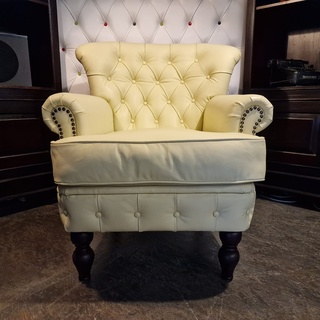 Fauteuil Chesterfield, Southfolk, creme