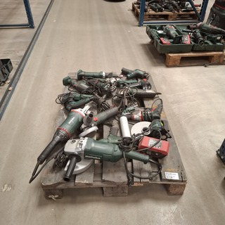 Ca. 17x Divers accu/elektrisch/pneumatisch  gereedschap Metabo, divers