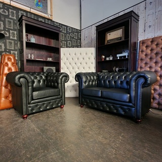 Set Chesterfield, Brighton, zwart