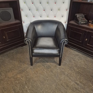 Fauteuil Chesterfield, Club Chair, zwart
