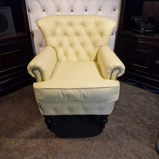 Fauteuil Chesterfield, Southfolk, creme