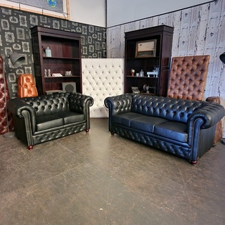 Set Chesterfield, Brighton, zwart