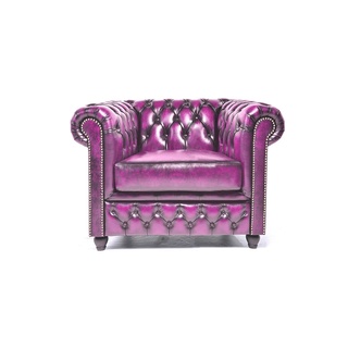Fauteuil Chesterfield, Brighton, roze