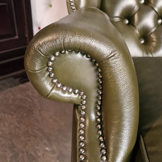 Fauteuil Chesterfield, Cathedral, groen
