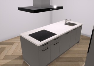 Design Eiland Keuken – inclusief apparatuur, Frederik, taupe