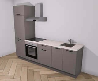 Design Keuken – inclusief apparatuur, Coral, taupe
