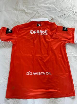 Voetbalshirt RBC, gesigneerd door selectie Robey, oranje, gesigneerd,