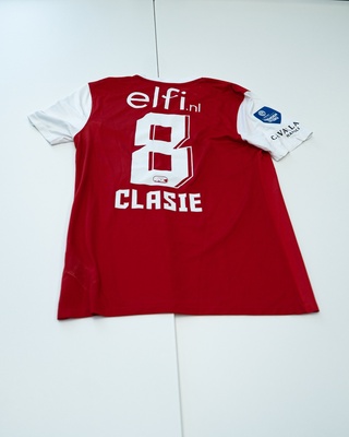 Voetbalshirt Jordy Clasie, Nike, rood/wit, M
