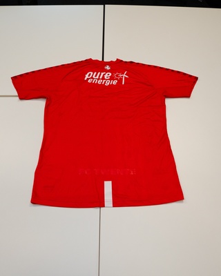 Voetbalshirt FC Twente Meyba, rood, gesigneerd, L
