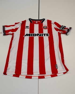 Wedstrijd gedragen Jaïro Riedewald shirt  –  Sheffield United Errea, r