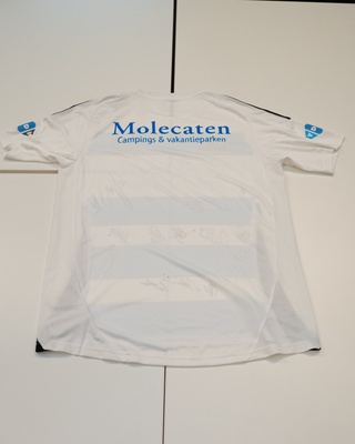 Voetbalshirt Pec Zwolle Adidas, blauw/wit, gesigneerd, M
