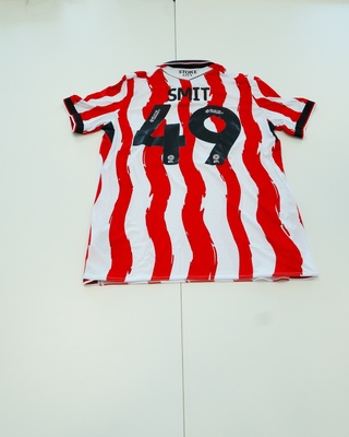 Wedstrijd gedragen Milan Smit shirt – Stoke City Macron, rood/wit, ges