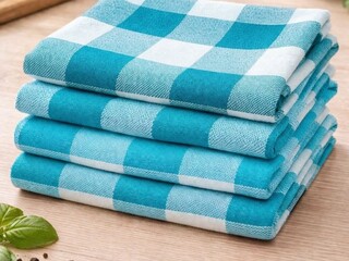 Ca. 320x Keuken theedoek, rood/blauw