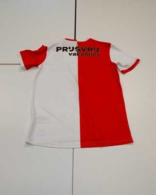 Voetbalshirt Feyenoord Castore, rood/wit, gesigneerd, L