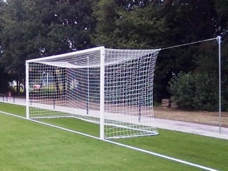 4x Voetbalnet VDE, wit/zwart