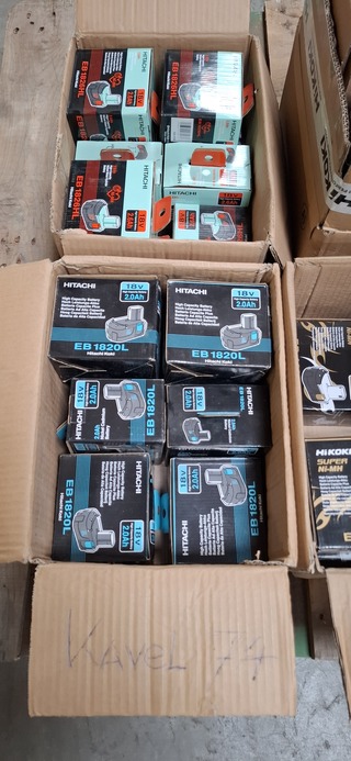 Ca. 42x Accu, Hikoki, 18V en 24V