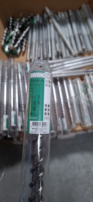 Ca. 98x Hamerboor, Hitachi, diverse soorten