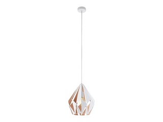 Eglo Carlton 1 Hanglamp E27 Rosegoud/Wit
