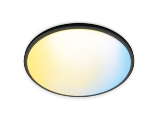 WiZ Plafondlamp SuperSlim Zwart  Slimme LED-Verlichting