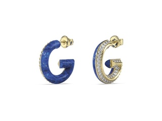 Guess Jewellery JUBE05436JWYGBLTU Oorbellen Goudkleurig Blauw
