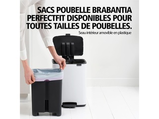 Brabantia Bo Pedaalemmer  4l  Mineral Infinite Grey