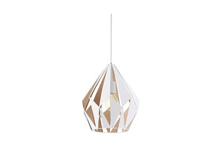 Eglo Carlton 1 Hanglamp E27 Rosegoud/Wit