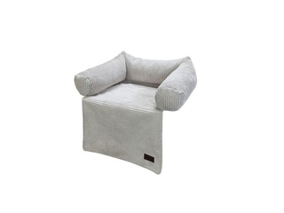 Designed by Lotte Ribbed Hondenkussen Licht Grijs