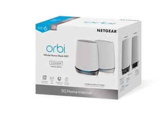 Netgear NBK752 draadloze Router Gigabit Ethernet Triband 5G Grijs
