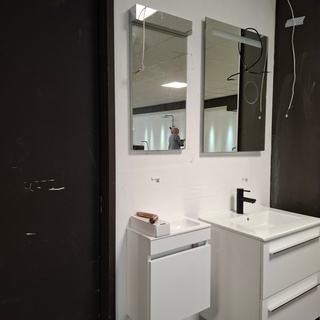 Fonteinmeubelset Keuco, glans wit