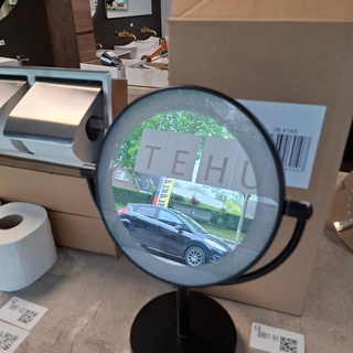 Scheerspiegel mat zwart