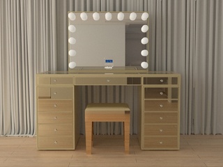 Kaptafel Vonato, GoldenAura, hoogglans goud